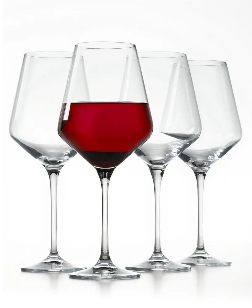 Hotel Collection Clear Fluted Wine Glasses, Set of 4, Created for