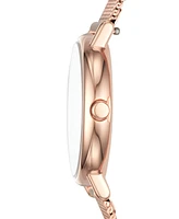 Skagen Women's Signatur Slim Rose Gold-Tone Stainless Steel Mesh Bracelet Watch 30mm