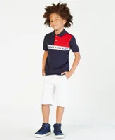 Tommy Hilfiger Toddler and Little Boys Logo Graphic Colorblocked Polo