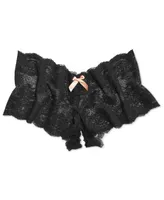 Hanky Panky After Midnight Peek-a-Boo Crotchless Brief 972701