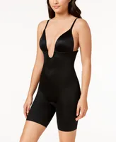 Suit Your Fancy Plunge Low-Back Mid-Thigh Bodysuit