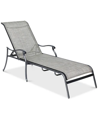 Closeout! Vintage Ii Outdoor Sling Chaise Lounge, Created for Macy's