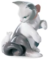 Lladro Collectible Figurine, Cat and Mouse