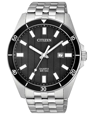 Citizen Men's Quartz Stainless Steel Bracelet Watch 42mm - Silver