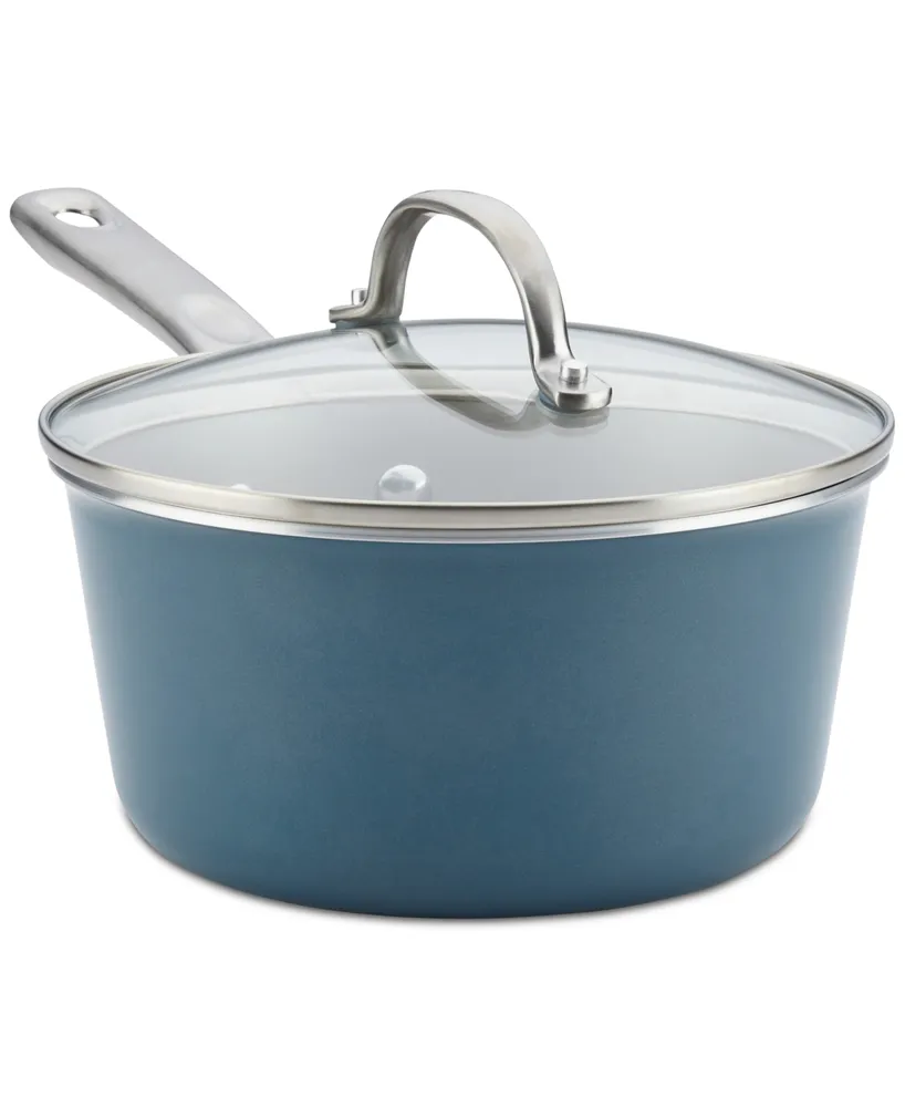 Ayesha Curry Hard-Anodized Nonstick 4-Qt. Saucepot with Lid