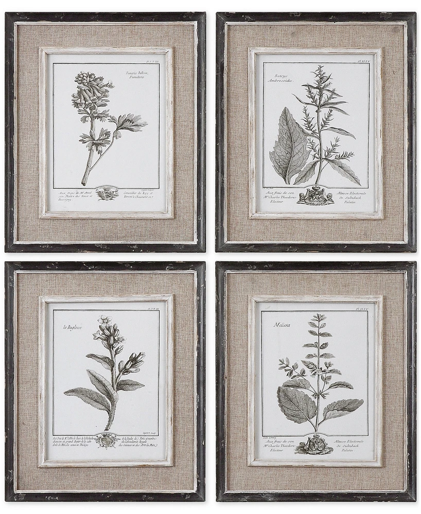 Uttermost Casual Gray Study Wall Art I, Ii, Iii, Iv, Set of 4