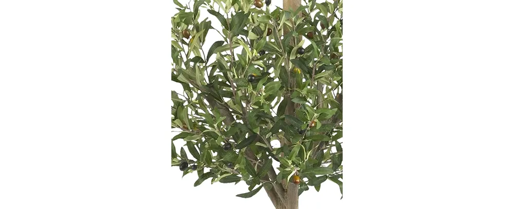 Nearly Natural 4.5' Olive Double Topiary Tree