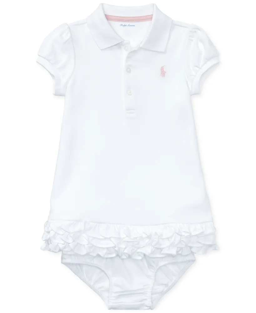 Polo Ralph Lauren Baby Girls Ruffled Trim Cupcake Dress