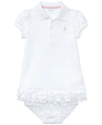 Polo Ralph Lauren Baby Girls Ruffled Trim Cupcake Dress