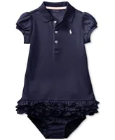 Polo Ralph Lauren Baby Girls Ruffled Trim Cupcake Dress