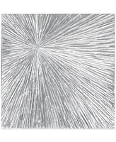 Madison Park Signature Sunburst Silver-Tone Resin Dimensional Box Wall Art