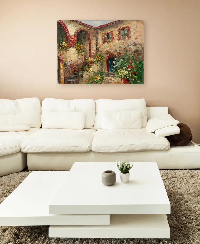 Rio 'Tuscany Courtyard' Canvas Art