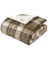 Woolrich Tasha Plaid Sofstpun Down-Alternative Throw,, 50" x 70"