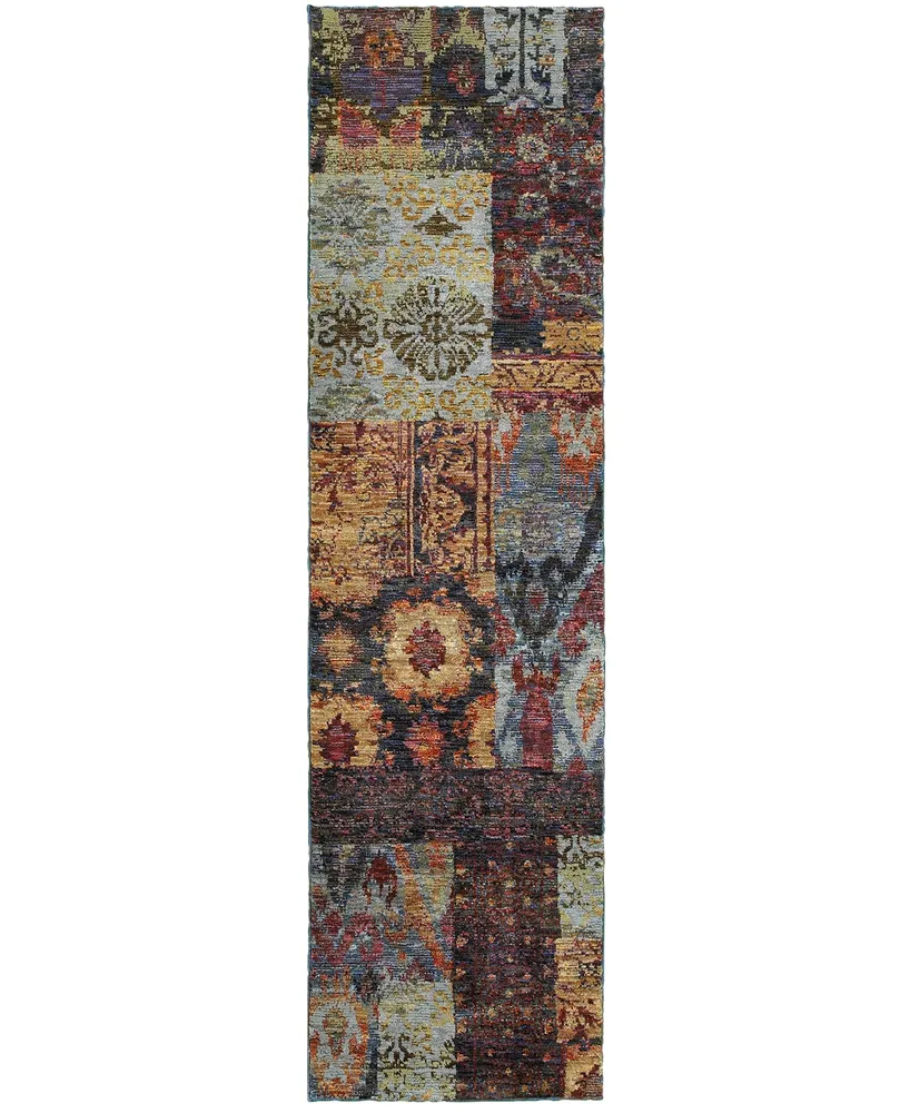 Jhb Design Journey Patchwork 2'3" x 8' Runner Rug