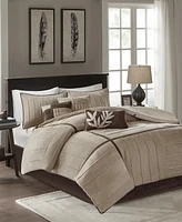 Madison Park Dune Faux-Suede 7-Pc. Comforter Set