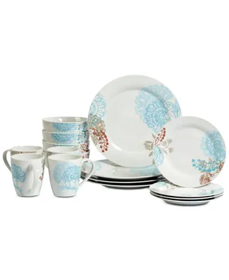 Tabletops Unlimited Emma 16-Pc. Dinnerware Set, Service for 4