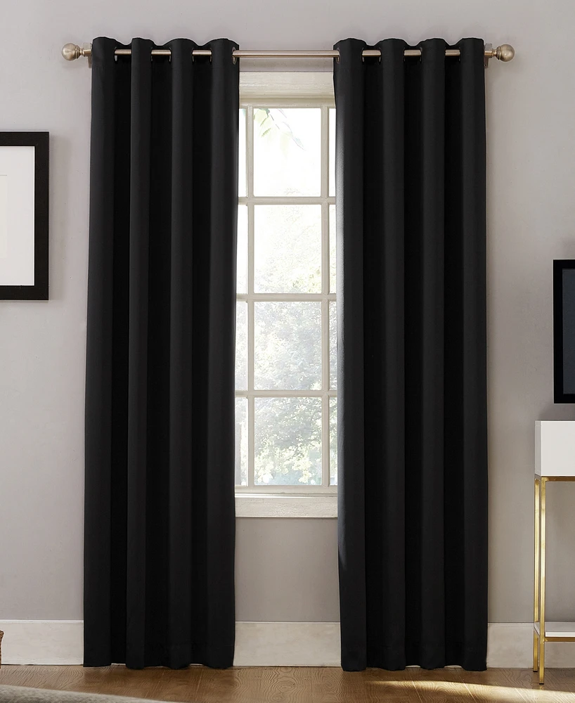 Sun Zero Oslo Grommet Theater Grade Extreme Blackout Curtain Panel, 95" L x 52" W