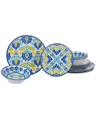 Certified International Martinique Melamine Dinnerware, 12-Pc. Set