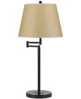 Cal Lighting 150W 3-Way Andros Metla Swing Arm Table Lamp