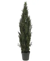 Nearly Natural 6' Indoor/Outdoor Artificial Mini Cedar Pine Tree