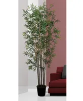 Nearly Natural 6' Artificial Mini Bamboo Tree