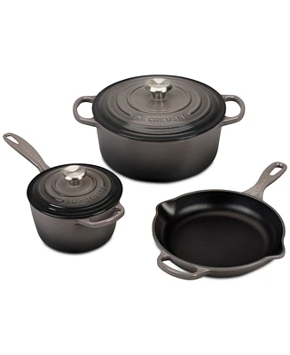 Le Creuset Five Piece Enameled Cast Iron Cookware Set