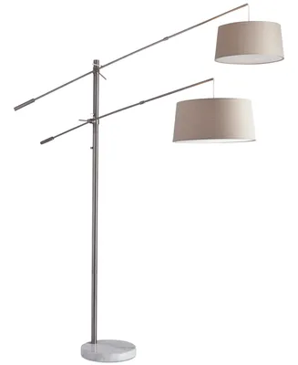 Adesso Manhattan Two-Arm Arc Floor Lamp