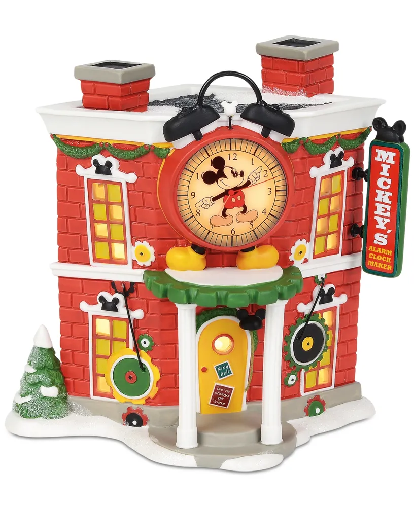 Department 56 Villages Disney Mickey's Alarm Clock Shop