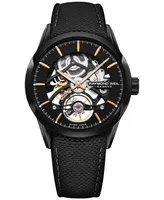 Raymond Weil Men's Swiss Automatic Freelancer 1212 Black Leather Strap Watch 42mm