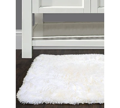Popular Bath St. Lucia Faux-Fur Bath Rug, 17" x 24"
