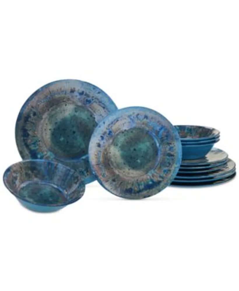 Certified International Radiance Teal Melamine Dinnerware Collection