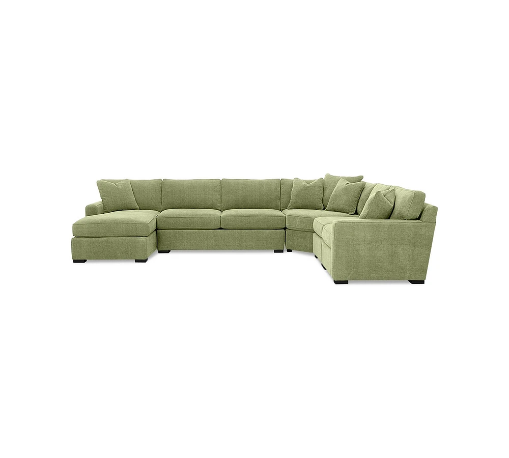 Radley -Piece Fabric Chaise Sectional Sofa