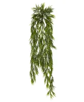 Nearly Natural 2-Pc. 43" Mini Bamboo Artificial Hanging Bush Set