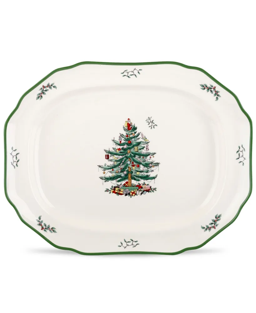 Spode Christmas Tree Sculpted Platter