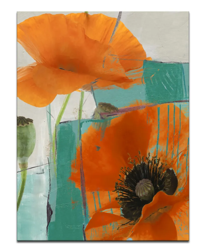 Ready2HangArt 'Painted Petals Xxxiii' 40" x 30" Canvas Art Print