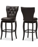 Sycily Swivel Bar Stool (Set of 2)