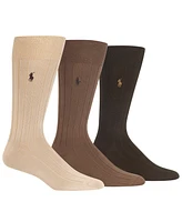 Polo Ralph Lauren Men's 3-Pk. Supersoft Rib Dress Socks