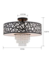 Livex Allendale 4-Light Semi Flush