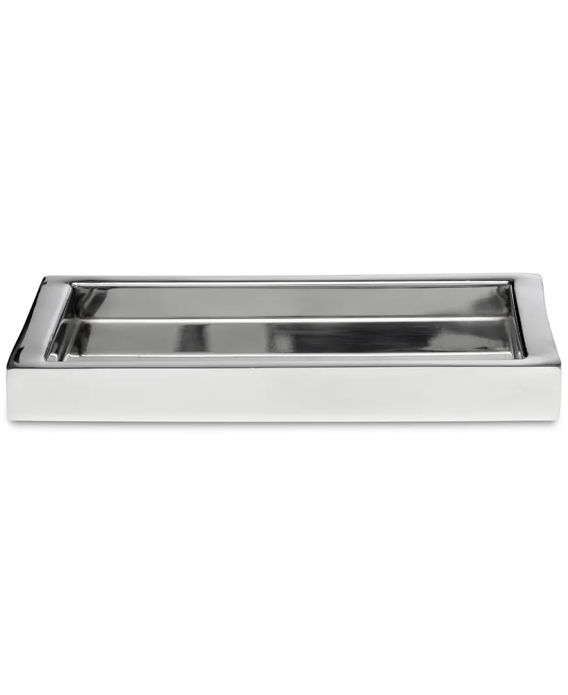 Roselli Trading Company Modern shiny Silver Stainless Steel Bath Accessory  Set in the Bathroom Accessories department at