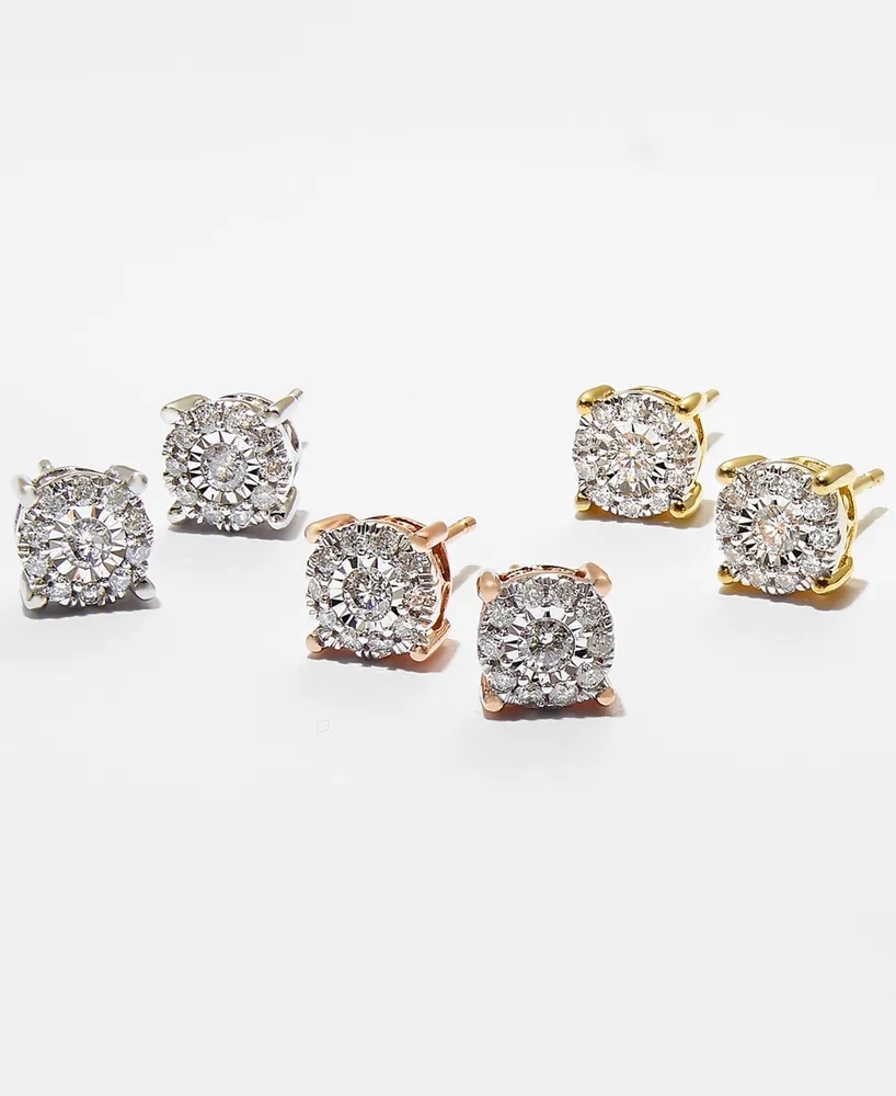Diamond Stud Earrings (1/3 ct. t.w.) 14K White, Yellow or Rose Gold