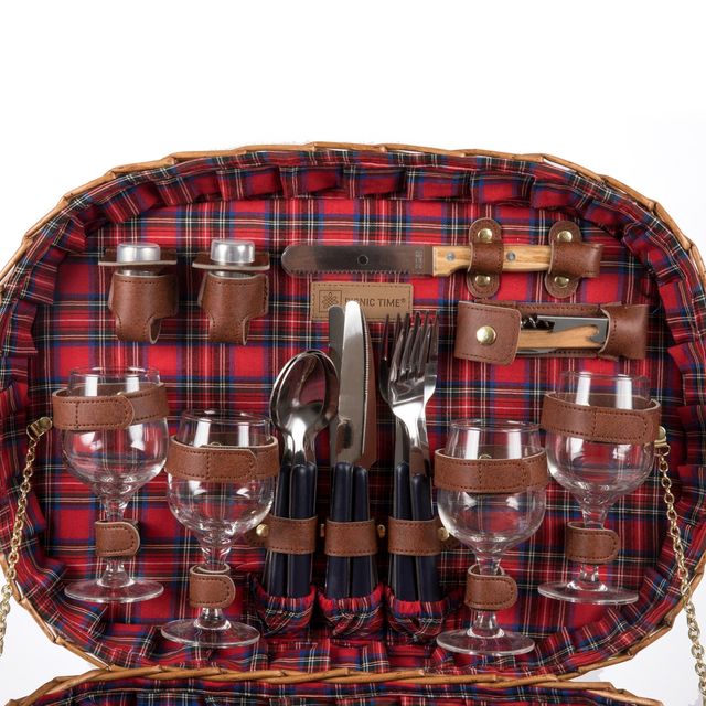 Picnic Time Red Highlander Picnic Basket