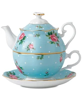 Royal Albert Polka Blue Tea For One Set