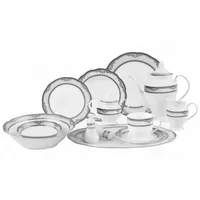 Lorren Home Trends Victoria 57-Pc. Dinnerware Set, Service for 8