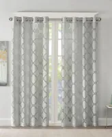 Eden Fretwork Burnout Sheer Curtain Collection