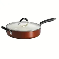 Tramontina Style Ceramica Metallic Copper 11 in Covered Deep Skillet