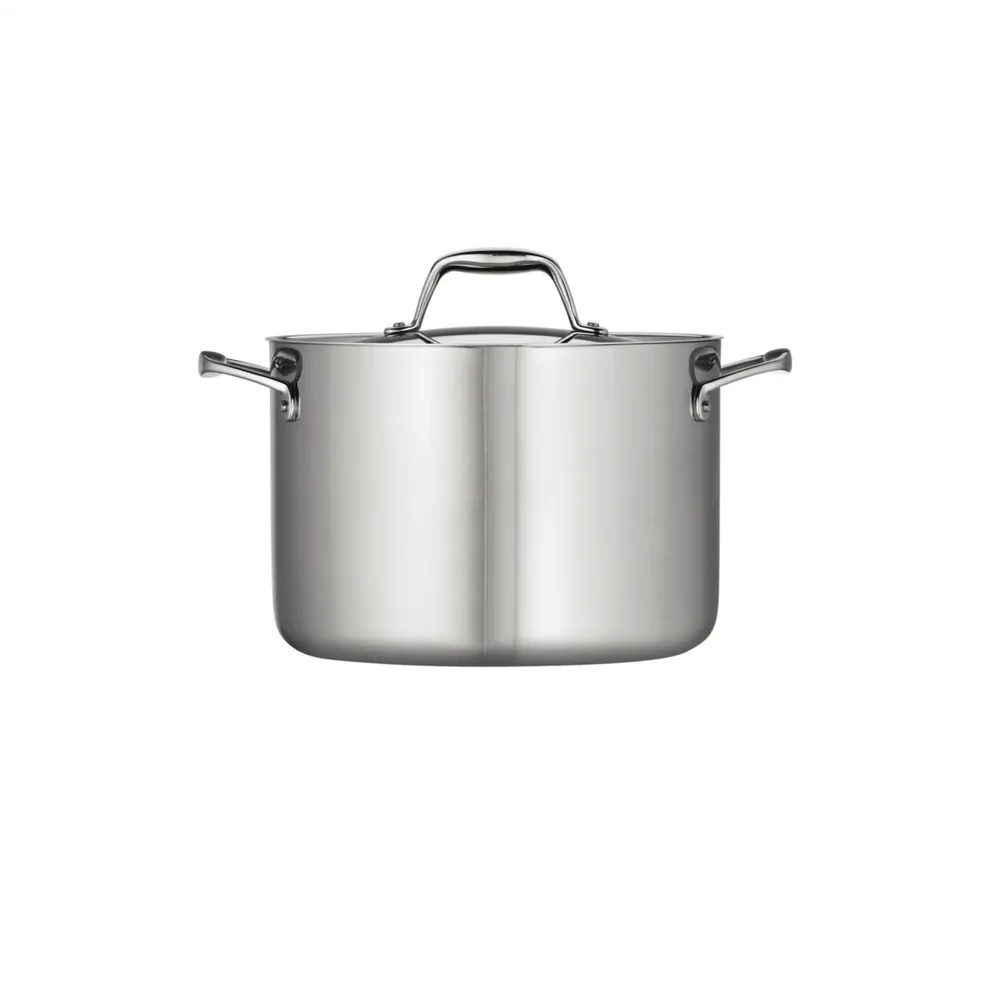 Tramontina Gourmet Tri-Ply Clad 8 Qt Covered Stock Pot