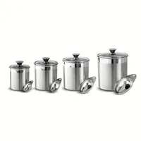 Tramontina Gourmet 8 Pc Covered Canister & Scoop Set