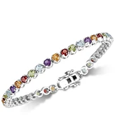 Amethyst Tennis Bracelet (4 ct. t.w.) Sterling Silver (Also Garnet, Blue Topaz & Multi Gemstone)