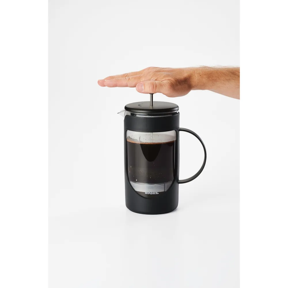BonJour Coffee Unbreakable 40oz Plastic French Press with Lock and Toss Filter