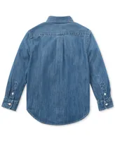 Polo Ralph Lauren Toddler and Little Boys Cotton Chambray Shirt